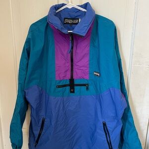 Vintage Jansport Blue and Purple Windbreaker color block